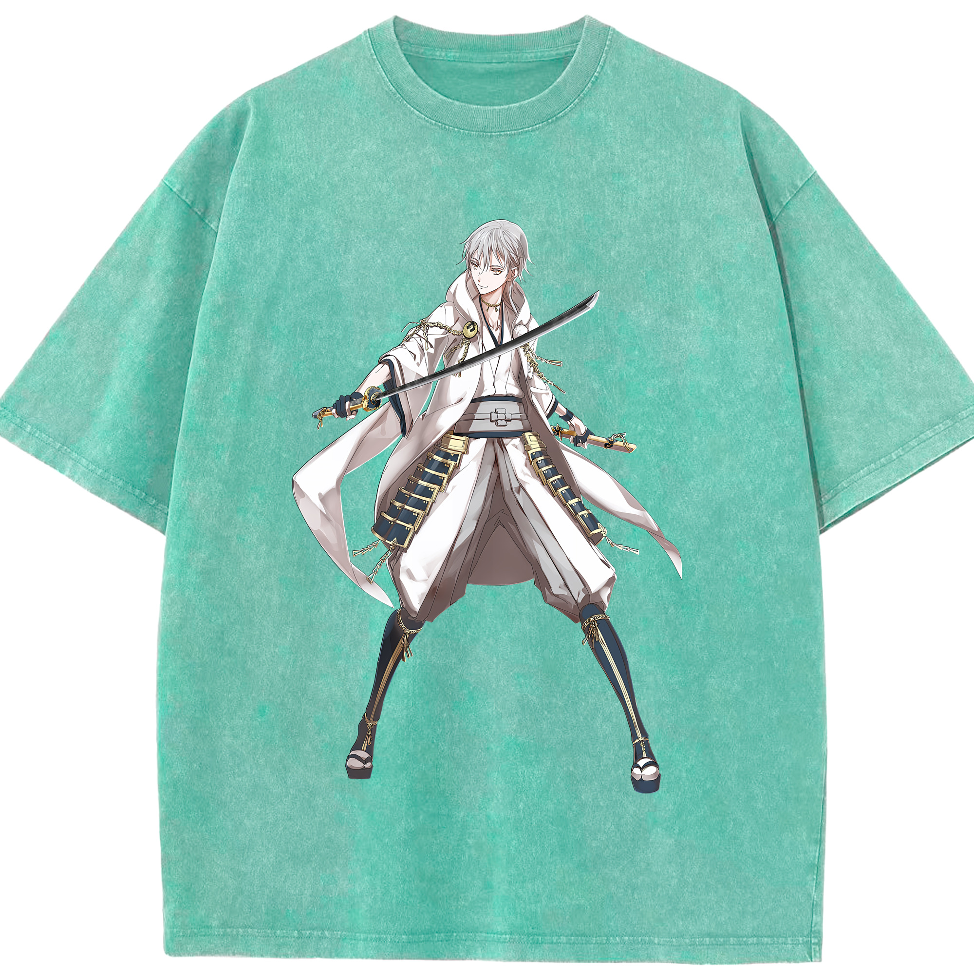（画像用） 刀剣乱舞 Touken Ranbu 綿100% ヴィンテージ風 半袖Tシャツ（フロントプリント）